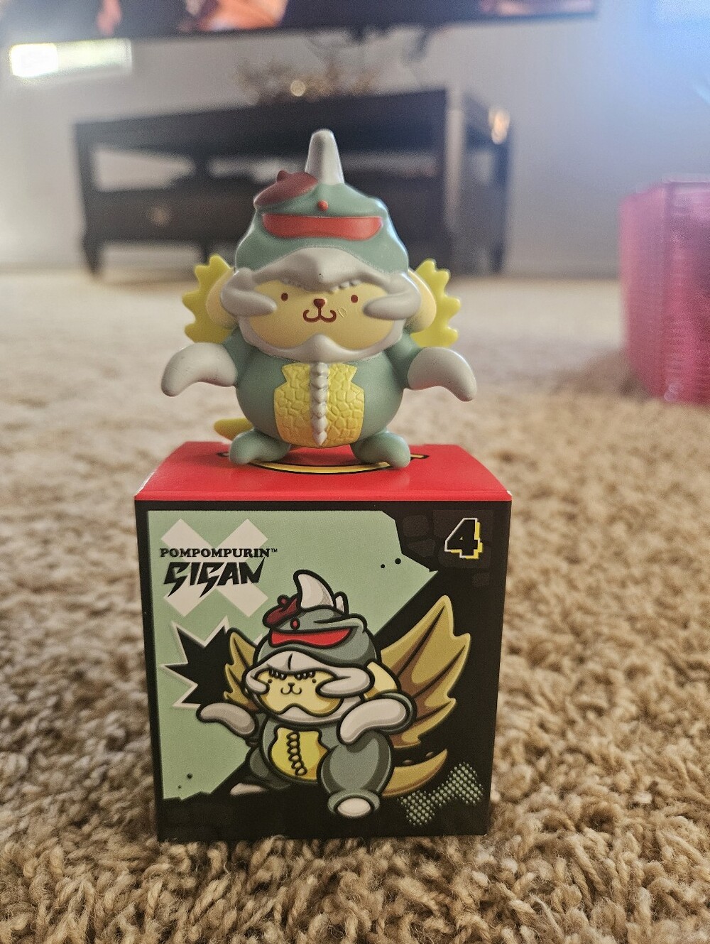 Pompompurin x Godzilla McDonalds Figure Collectible Toy